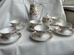 Vintage Bavaria porselein set – 6 persoons – compleet – goud, Antiek en Kunst, Antiek | Servies compleet, Ophalen of Verzenden
