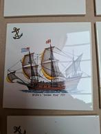 Mosa tegeltjes vintage. Klassieke schepen, Ophalen of Verzenden, Zo goed als nieuw, Hout, Minder dan 50 cm