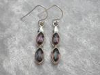 Mooie Fijne Zilveren Oorhangers met Mystic Topaas, Verzenden, Zilver, Oorbellen, Met edelsteen