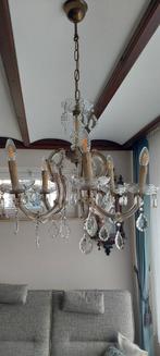 kristal kroonluchter vintage, Huis en Inrichting, Lampen | Kroonluchters, Ophalen of Verzenden, Gebruikt, Glas, Gothic vintage