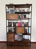 Boekenkast Mangohout Industrieel, Huis en Inrichting, Ophalen, 100 tot 150 cm, Zo goed als nieuw, 150 tot 200 cm