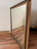 Brocante spiegel 90x110cm goudlook groot vintage, 100 tot 150 cm, Ophalen of Verzenden, Zo goed als nieuw, 75 tot 100 cm