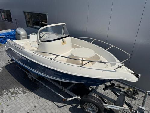 Quicksilver 550 Console boot 90PK Honda + Pega Trailer Set!, Watersport en Boten, Vis- en Consoleboten, Gebruikt, 70 pk of meer