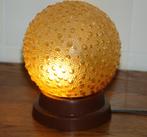 plafonniere druppeltjes amberlamp badkamer - bed lamp retro, Huis en Inrichting, Lampen | Plafondlampen, Gebruikt, Ophalen of Verzenden