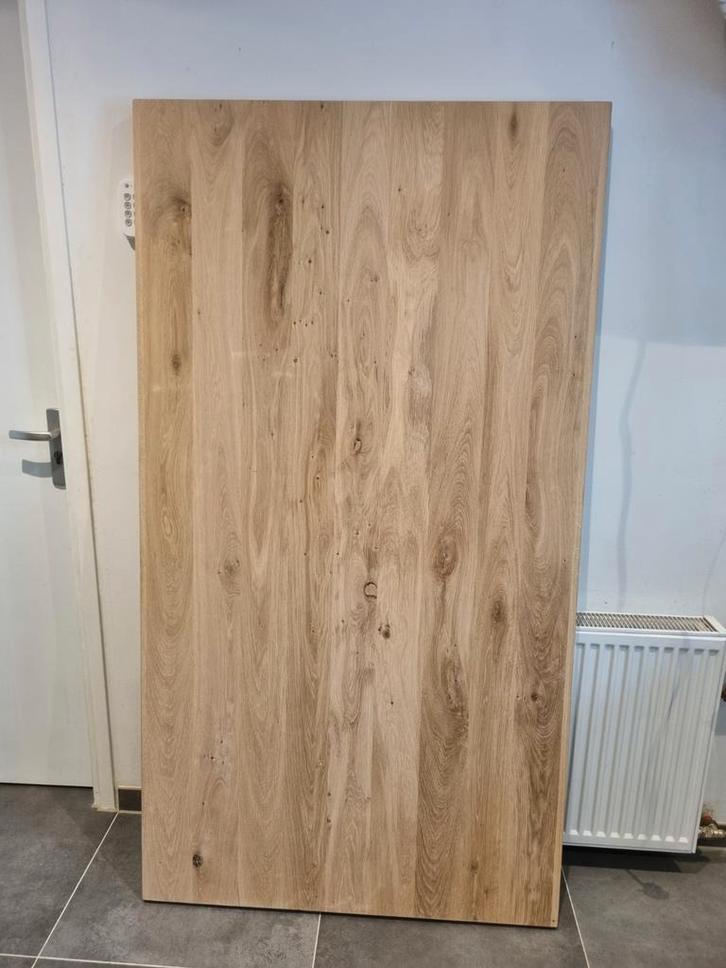 Massief eiken tafelblad (180x98x5,5), Huis en Inrichting, Tafels | Eettafels, Nieuw, 50 tot 100 cm, 200 cm of meer, Vijf personen of meer