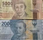 Indonesische Rupiah Biljetten - 2000 & 5000, Ophalen of Verzenden, Los biljet