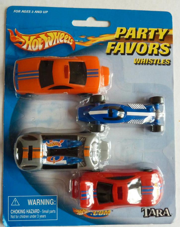 Hot Wheels Party Favors Whistles Mattel MOC  2001, Hobby en Vrije tijd, Modelauto's | Overige schalen, Nieuw, Auto, Ophalen of Verzenden