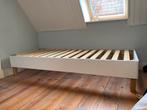 Wit houten bedframe - Eenpersoons, Ophalen, 90 cm, Eenpersoons, Wit