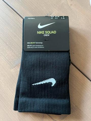 Nike voetbalsokken zwart 34-38 sportkleding kousen beschikbaar voor biedingen