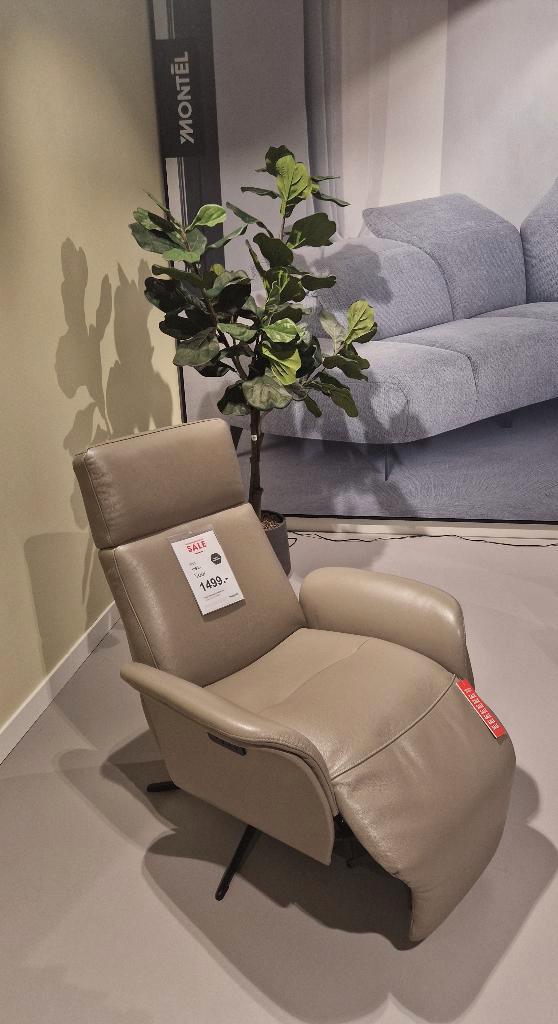 Montel relaxfauteuil Dema, Huis en Inrichting, Fauteuils, Nieuw, Leer, 75 tot 100 cm, 75 tot 100 cm, Ophalen
