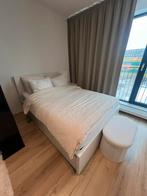 Ikea Malm bed met 2 lades. Incl matras van Jysk. 140cm breed, Ophalen, Wit, Tweepersoons, 140 cm