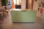 grote opberg kist hout groen met wielen en klep, Huis en Inrichting, Woonaccessoires | Kisten, Ophalen, 100 tot 150 cm, 50 tot 75 cm