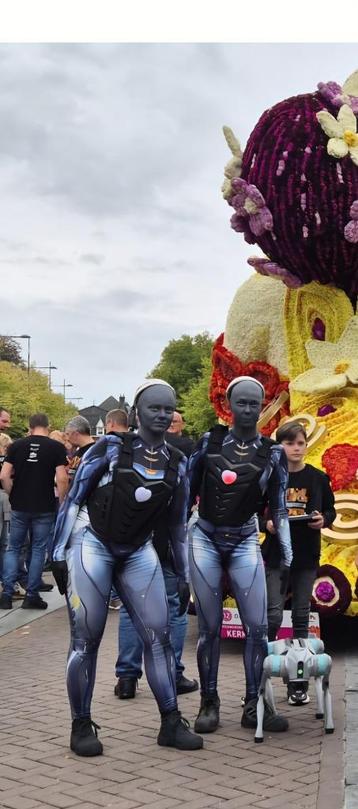 Pakken Carnaval of theater-   2x Morphsuit Robot met harnas beschikbaar voor biedingen
