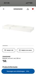 Songesand bedlades Ikea 2x ( 4 lades), Huis en Inrichting, Kasten | Kledingkasten, Ophalen, 50 tot 100 cm, Zo goed als nieuw, Minder dan 100 cm