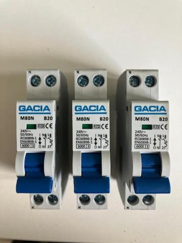 Gacia installatieautomaat M80N-B20 (3 stuks) beschikbaar voor biedingen