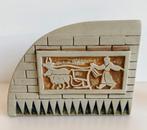 Vintage Aparte Vaas Aziatisch 22 cm 1970s, Ophalen, Overige kleuren, Aardewerk of Porselein, Zo goed als nieuw