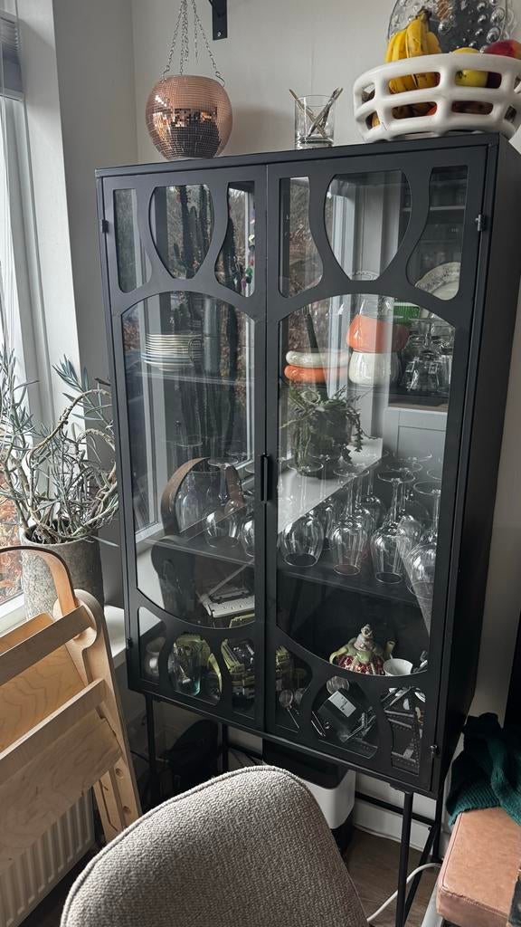 Bepurehome Gracious Vitrinekast - 181x81x41 cm, Huis en Inrichting, Kasten | Vitrinekasten, Ophalen, Gebruikt, 50 tot 100 cm, Glas
