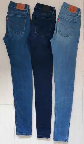 Levi’s jeans * Maat 26 * 710 Super Skinny * 3 stuks! beschikbaar voor biedingen