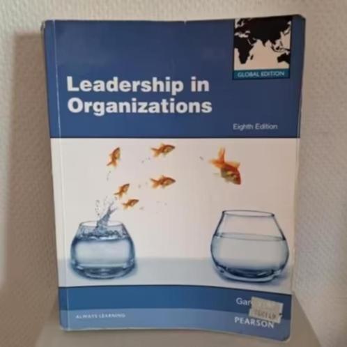 LEADERSHIP IN ORGANIZATIONS - Gary Yukl, Boeken, Advies, Hulp en Training, Zo goed als nieuw, Ophalen of Verzenden