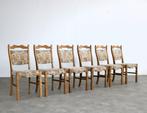 brutalist eetkamerstoelen | vintage stoelen | jaren 60 | (3), Hout, Gebruikt, Bruin, .