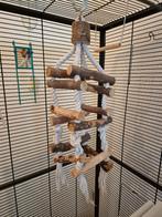 Klimtoren touw ladder en klimcirkel vogel, Ophalen of Verzenden, Zo goed als nieuw, Kooi-accessoires