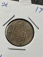 Zeelandia dubbele stuiver 1745, Postzegels en Munten, Munten | Nederland, Zilver, Overige waardes, Ophalen of Verzenden, Vóór koninkrijk
