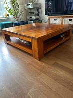 Houten Salontafel met Opbergruimte, Ophalen, 50 tot 100 cm, 50 tot 100 cm, Modern
