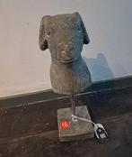 Vintage Stenen Beeld van een Ram op Sokkel, Ophalen, Zo goed als nieuw, Dier