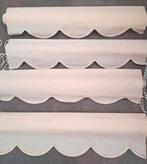 4 gebruikte rolgordijnen met rondingen 60cm., Ophalen of Verzenden, Gebruikt, Crème, 50 tot 100 cm