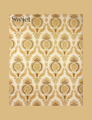 6784 Vintage retro oud barok bloemetjes behang behangpapier beschikbaar voor biedingen