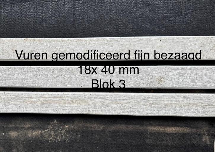 Vuren bekleding, gemodificeerd, wit gelakt, 23 m2, Doe-het-zelf en Verbouw, Hout en Planken, Nieuw, Plank, Vuren, 300 cm of meer