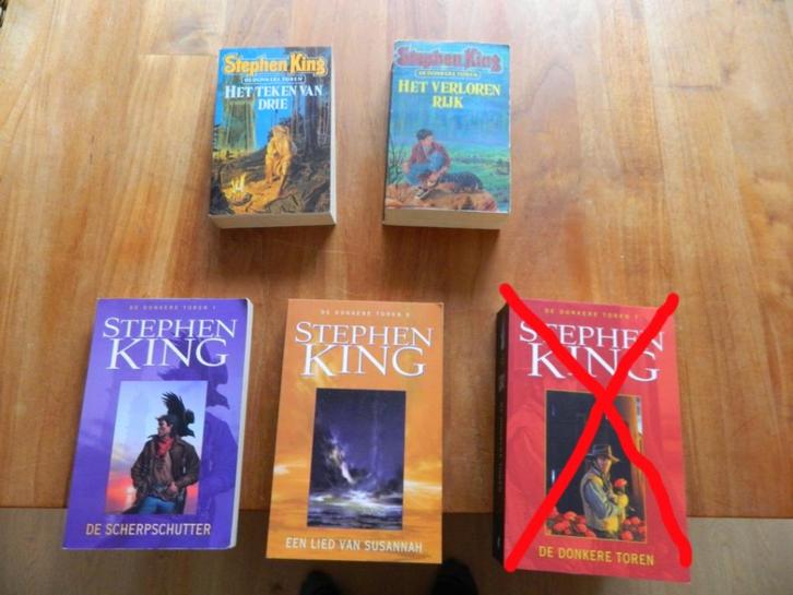 4 delen uit de Donkere Toren // Stephen King ( samen 11,50, Boeken, Fantasy, Gelezen, Ophalen of Verzenden
