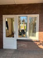 Kunststof Pui met Dubbel Glas, Ophalen, Gebruikt, Buitendeur, Glas