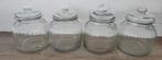 4 stuks voorraadpotten ongeveer 2 liter, Huis en Inrichting, Keuken | Potten en Pannen, Ophalen of Verzenden, Zo goed als nieuw