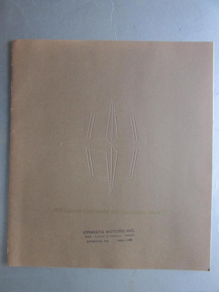 1970 LINCOLN grote Prestige brochure, Engels, Boeken, Auto's | Folders en Tijdschriften, Zo goed als nieuw, Overige merken, Ophalen of Verzenden