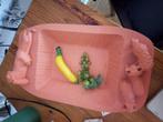 fruitschaal handgemaakt, Ophalen, Schaal, Vierkant, Zo goed als nieuw