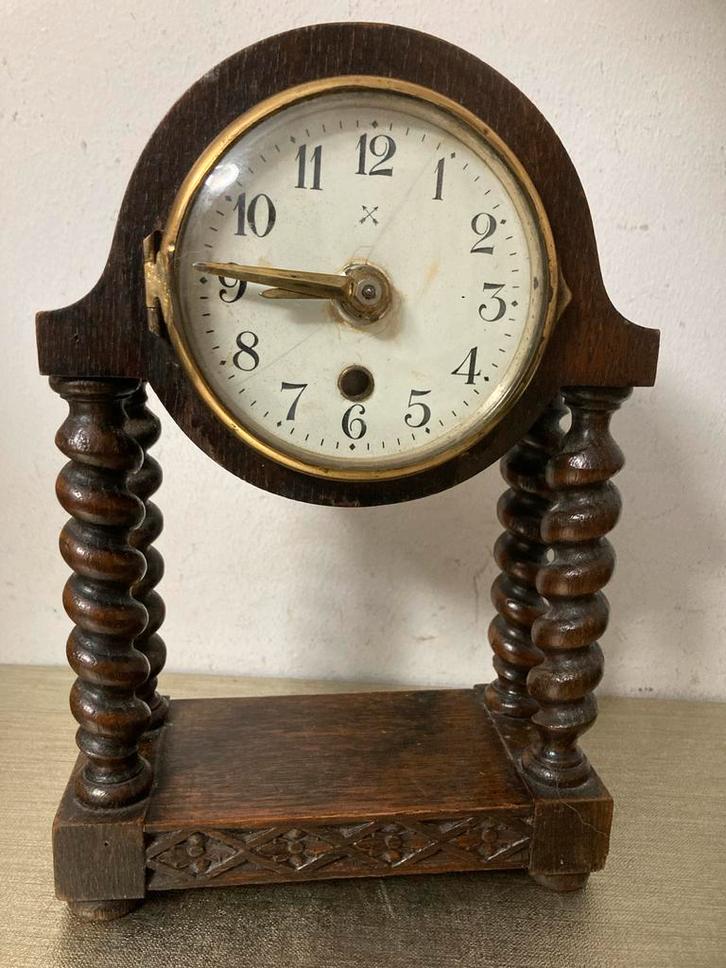 Antieke kolomklok - zonder uurwerk, Antiek en Kunst, Antiek | Klokken, Ophalen of Verzenden