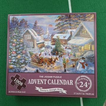 Adventskalender legpuzzel 1000 stukjes beschikbaar voor biedingen