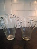 2 Art & Living Zakdoekvazen Helder Glas, Ophalen, Wit, Minder dan 50 cm, Glas