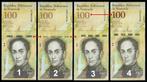 Venezuela 2017, 4 varianten van de 100.000 Bolivares (UNC), Verzenden, Zuid-Amerika, Setje