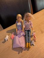 2 mooie Barbie poppen met dieren., Ophalen of Verzenden, Zo goed als nieuw, Barbie