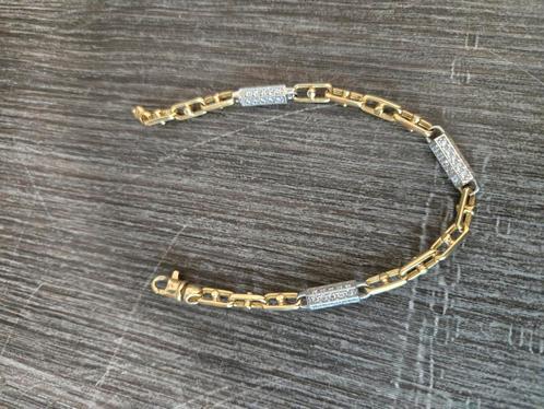 14 k gouden monte carlo armband 21,3 gram, Sieraden, Tassen en Uiterlijk, Armbanden, Nieuw, Goud, Goud, Ophalen of Verzenden