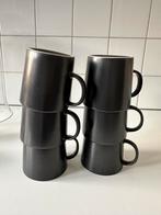 Zwarte IKEA mokken - 6 stuks, Ophalen, Gebruikt, Keramiek, Effen