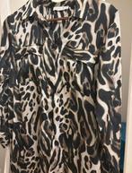 Jurk met panter print, Kleding | Dames, Ophalen of Verzenden, Zo goed als nieuw, Bruin, Boven de knie