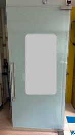 Grote glazen deur taatsdeur met Dorma vloerpot 218,5x99cm, Doe-het-zelf en Verbouw, Ophalen, Gebruikt, 80 tot 100 cm, 215 cm of meer