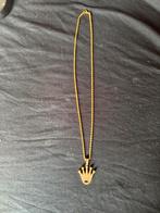Leuke gold plated rolex zirikonia  hanger met rope chain, Sieraden, Tassen en Uiterlijk, Kettingen, Nieuw, Ophalen of Verzenden
