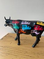 Cowparade - zwarte koe met gekleurde gezichten, Antiek en Kunst, Ophalen of Verzenden