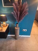 Koperkleurige vazen met pluimen - 2 stuks, Ophalen, Overige materialen, Overige kleuren, Nieuw