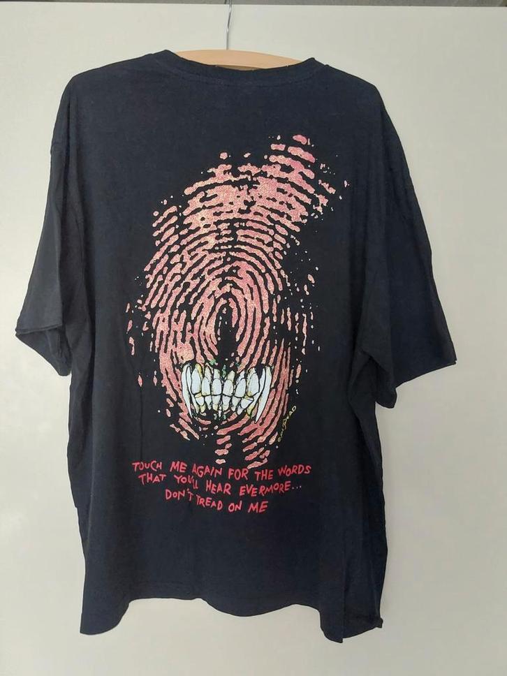 Metallica H&M SHIRT Don't tread on me- Zwart - Maat XXL, Kleding | Heren, T-shirts, Gedragen, Overige maten, Zwart, Ophalen of Verzenden