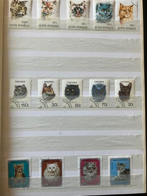 Postzegels katten uit de jaren 1980-1990, Postzegels en Munten, Postzegels | Toebehoren, Verzamelalbum, Ophalen of Verzenden